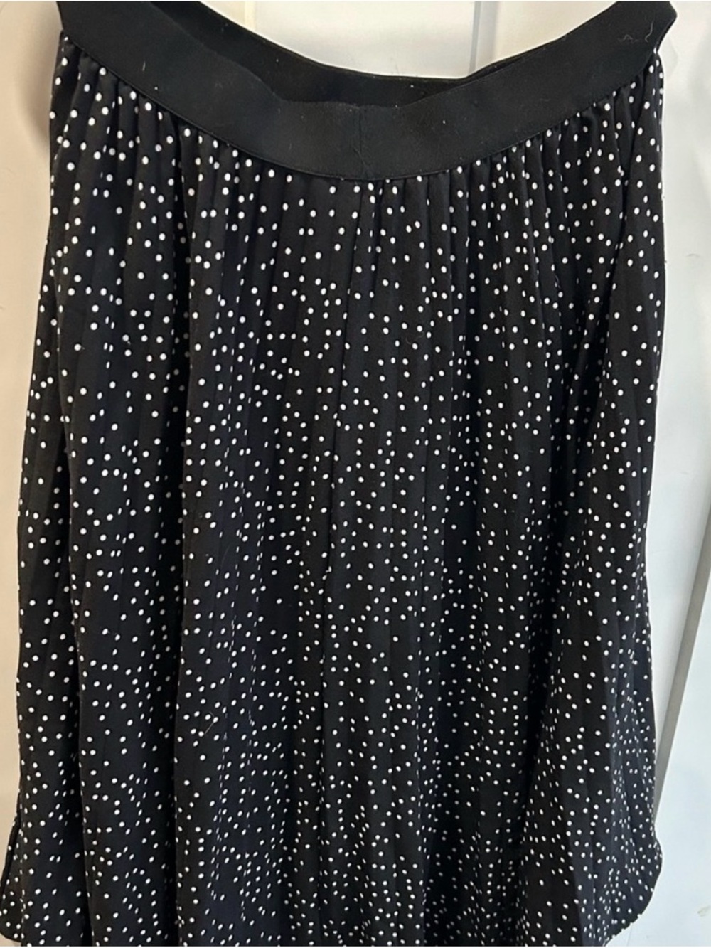 Kate Kasin Black Polka Dot Skirt